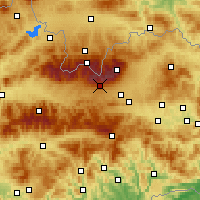 Nearby Forecast Locations - Štrbské Pleso - Carta