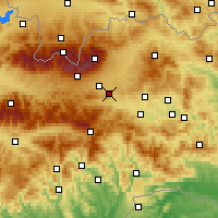 Nearby Forecast Locations - Švábovce - Carta
