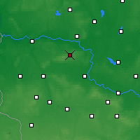 Nearby Forecast Locations - Zielona Góra - Carta