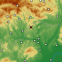 Nearby Forecast Locations - Jósvafő - Carta