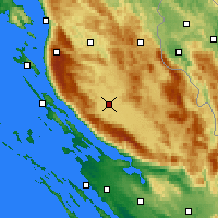 Nearby Forecast Locations - Gospić - Carta