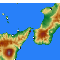 Nearby Forecast Locations - Messina - Carta