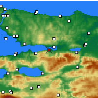 Nearby Forecast Locations - Gölcük - Carta