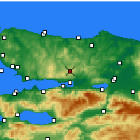 Nearby Forecast Locations - Köseköy - Carta