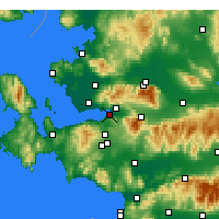 Nearby Forecast Locations - Smirne - Carta
