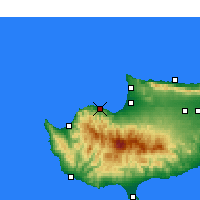 Nearby Forecast Locations - Xerovounos - Carta