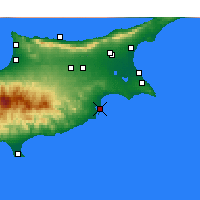 Nearby Forecast Locations - Larnaca - Carta