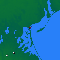 Nearby Forecast Locations - Heničes'k - Carta