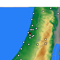 Nearby Forecast Locations - Beit Dagan - Carta