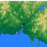 Nearby Forecast Locations - Sinŭiju - Carta