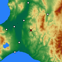 Nearby Forecast Locations - Yūbari - Carta
