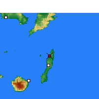 Nearby Forecast Locations - Tanegashima - Carta