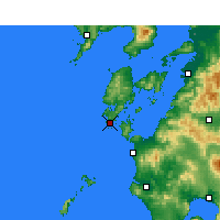 Nearby Forecast Locations - Ushibuka - Carta