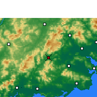 Nearby Forecast Locations - Jiexi - Carta
