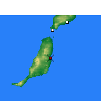 Nearby Forecast Locations - Fuerteventura - Carta
