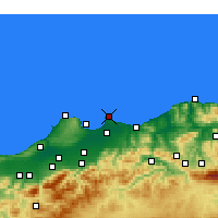 Nearby Forecast Locations - Bordj-El-Bahri - Carta