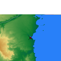 Nearby Forecast Locations - Mocímboa da Praia - Carta