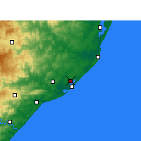 Nearby Forecast Locations - Richards Bay - Carta