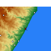 Nearby Forecast Locations - Sezela - Carta