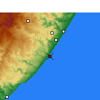 Nearby Forecast Locations - Port Edward - Carta