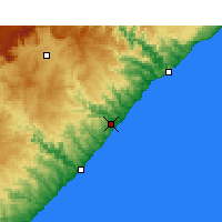 Nearby Forecast Locations - Coffee Bay - Carta