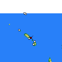 Nearby Forecast Locations - Saint Kitts - Carta
