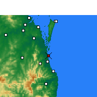 Nearby Forecast Locations - Gold Coast Seaway - Carta
