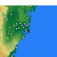Nearby Forecast Locations - Little Bay - Carta