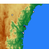 Nearby Forecast Locations - Batemans Bay - Carta