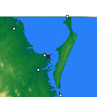 Nearby Forecast Locations - Hervey Bay AP - Carta