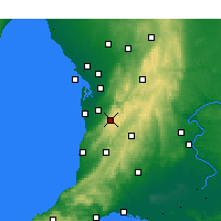 Nearby Forecast Locations - Mount Lofty - Carta