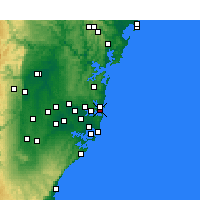 Nearby Forecast Locations - Port Jackson - Carta