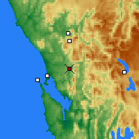 Nearby Forecast Locations - Queenstown - Carta