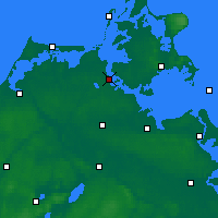 Nearby Forecast Locations - Stralsund - Carta
