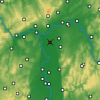 Nearby Forecast Locations - Groß-Gerau - Carta