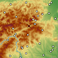 Nearby Forecast Locations - Mürzzuschlag - Carta
