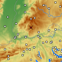 Nearby Forecast Locations - Todtmoos - Carta