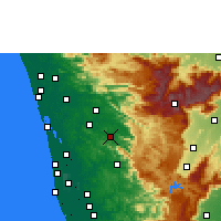 Nearby Forecast Locations - Thodupuzha - Carta