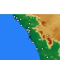 Nearby Forecast Locations - Vadakara - Carta