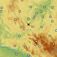 Nearby Forecast Locations - Domažlice - Carta
