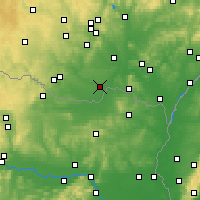 Nearby Forecast Locations - Hrušovany nad Jevišovkou - Carta
