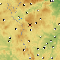 Nearby Forecast Locations - Mariánské Lázně - Carta