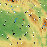 Nearby Forecast Locations - Opočno - Carta