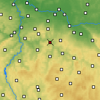 Nearby Forecast Locations - Sázava - Carta