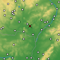 Nearby Forecast Locations - Velké Pavlovice - Carta