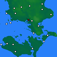 Nearby Forecast Locations - Næstved - Carta