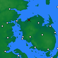Nearby Forecast Locations - Bogense - Carta