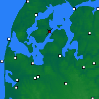 Nearby Forecast Locations - Nykøbing Mors - Carta