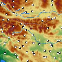 Nearby Forecast Locations - Tržič - Carta