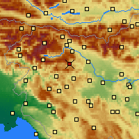 Nearby Forecast Locations - Železniki - Carta